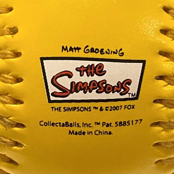 Homer Simpson Baseball Collectaballs Simpsons Collectible Gift Retro Pop Culture - Picture 7 of 9